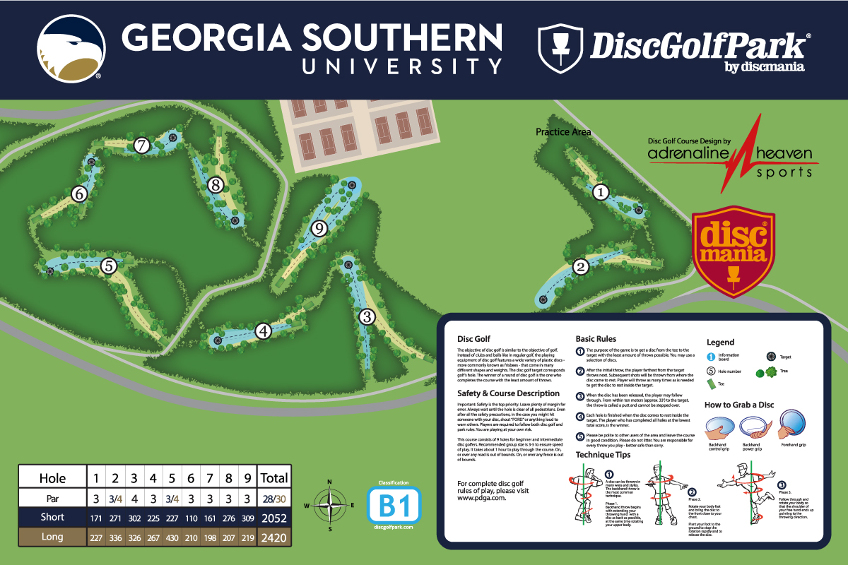 Disc Golf Course layout
