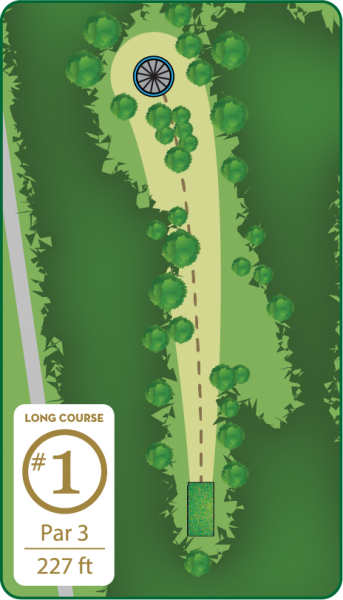 Disc Golf Long Course Hole 1